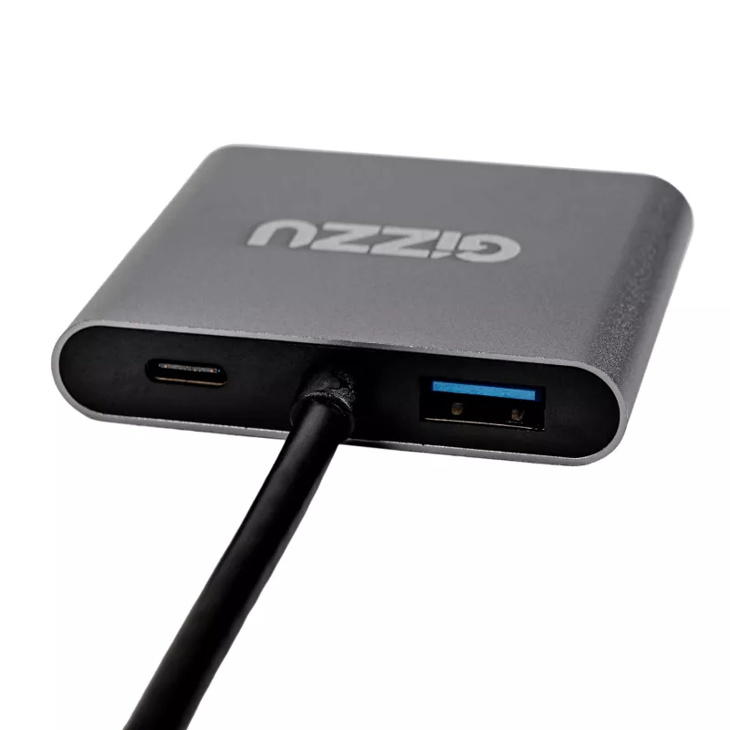 Gizzu 4-in-1 Type-C į Dual HDMI Hub