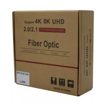 GIZZU 4K Active Fibre Optic HDMI laidas 20m