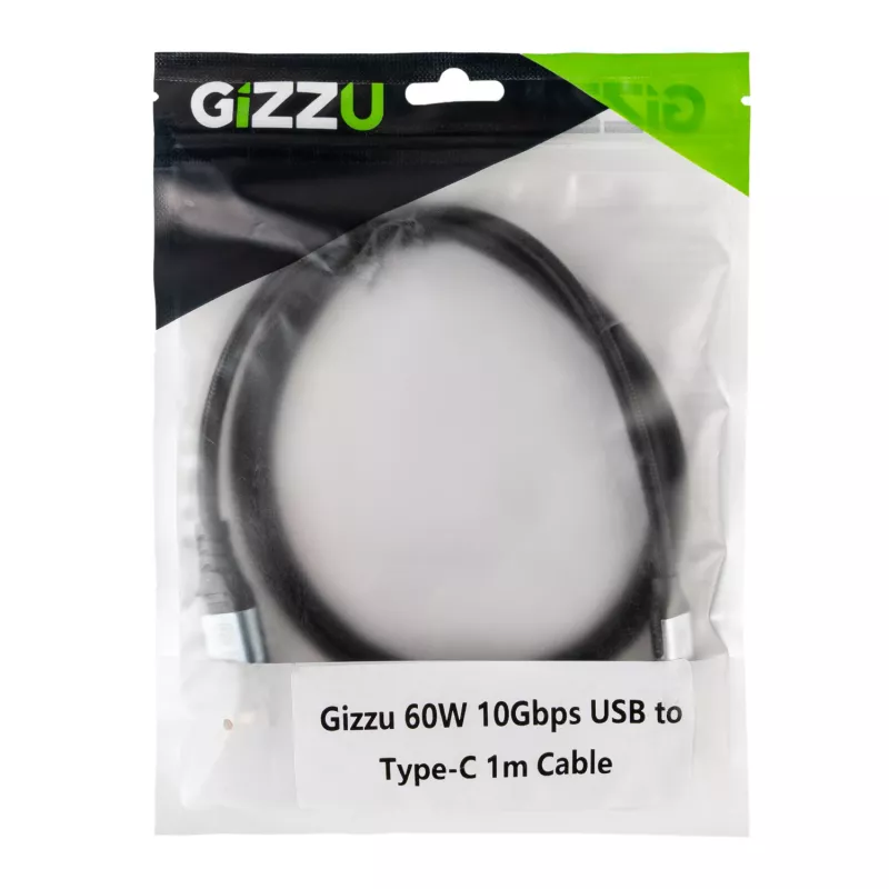 GIZZU 60W 10Gbps USB į Type-C 1m laidas