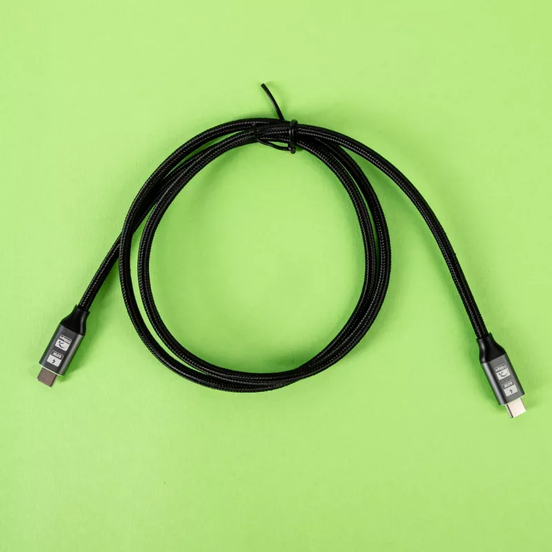 GIZZU 60W 5Gbps USB-C į USB-C laidas 2m juodas