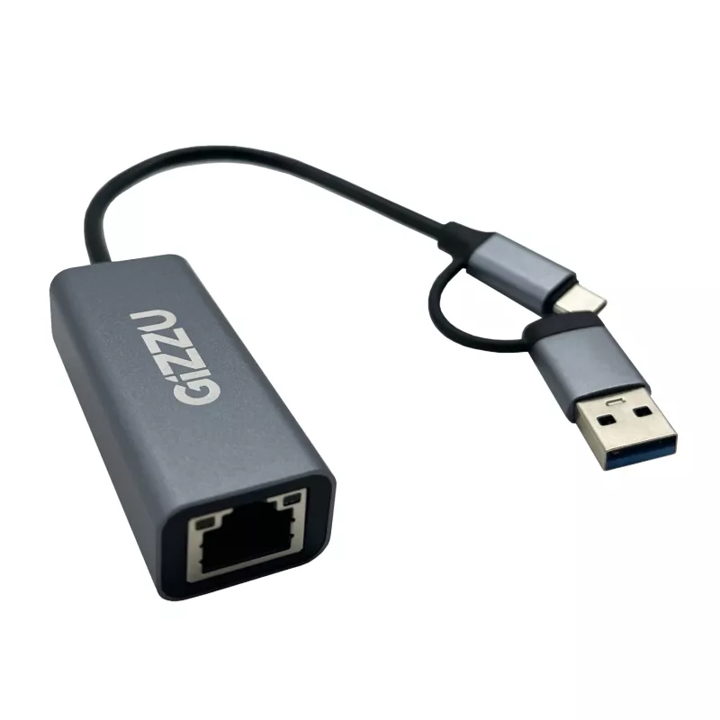 Gizzu High Speed Type-C/A į Gigabit adapteris Poly