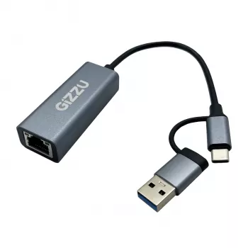 Gizzu High Speed Type-C/A į Gigabit adapteris Poly