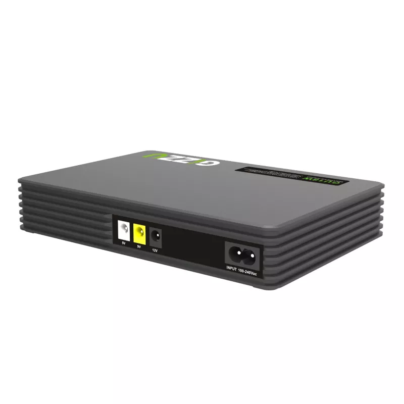 Gizzu SURF Simple 18W 55Wh LiFePO4 MINI DC UPS - juodos spalvos