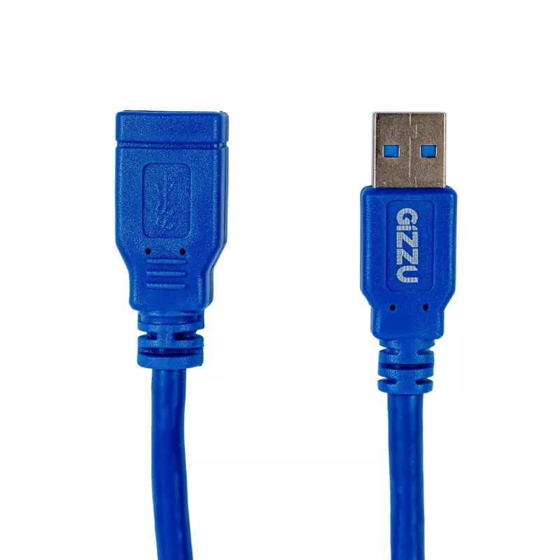 Gizzu USB 3.0 prailginimo laidas 5m - mėlynas