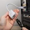 Gizzu USB 3.0 į HDMI adapteris - Full HD 1080p vaizdo išvedimas, juodas