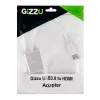 Gizzu USB 3.0 į HDMI adapteris - Full HD 1080p vaizdo išvedimas, juodas