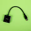 Gizzu USB 3.0 į VGA adapteris – Full HD 1080p išorinis vaizdo keitiklis, USB-A į VGA, maitinamas iš USB, juodas