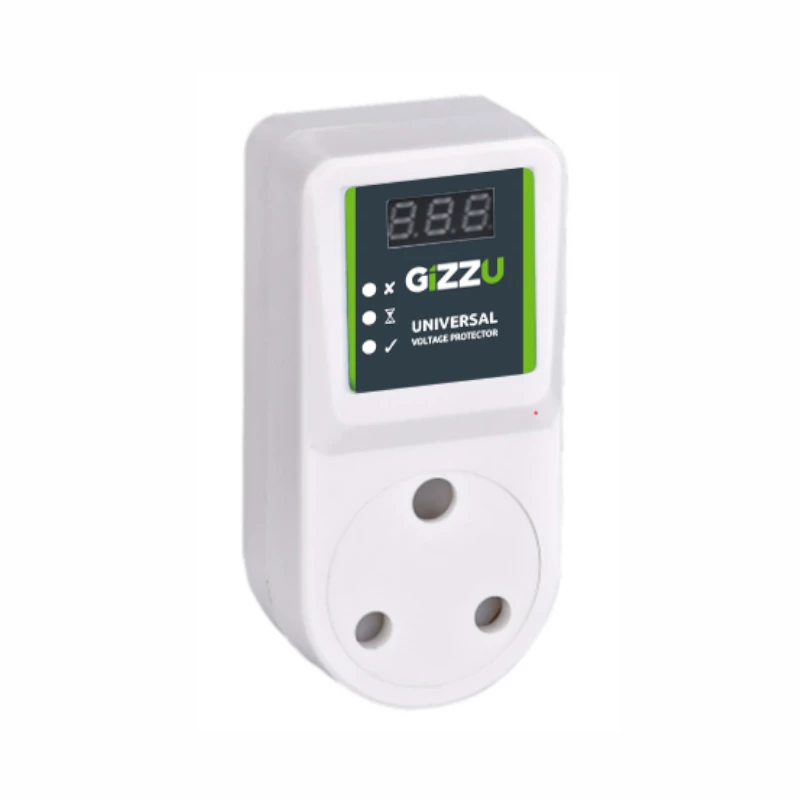 GIZZU Voltage Protector 16A – apsauga nuo įtampos šuolių ir kritimų buitinei technikai