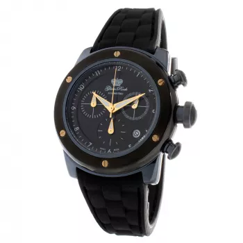 GLAM ROCK GR50112 Miami Moterų Šveicariškas Kvarcinis Chronografinis Laikrodis 42mm Juodas Silikonas