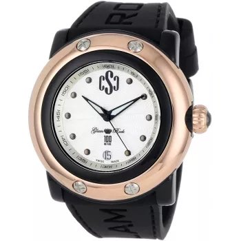 GLAM ROCK GR62019 Moteriškas keraminis laikrodis 46mm Šveicariškas kvarcinis baltas