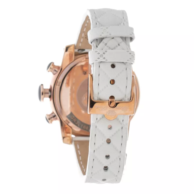 GLAM ROCK Moteriškas Kvarcinis Laikrodis GR32166R 44mm Baltas Silikoninis Dirželis