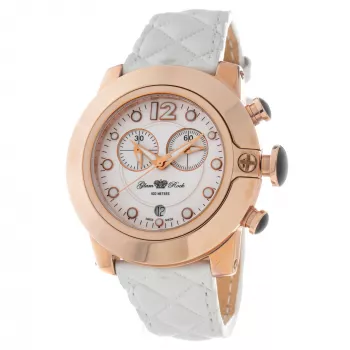 GLAM ROCK Moteriškas Kvarcinis Laikrodis GR32166R 44mm Baltas Silikoninis Dirželis