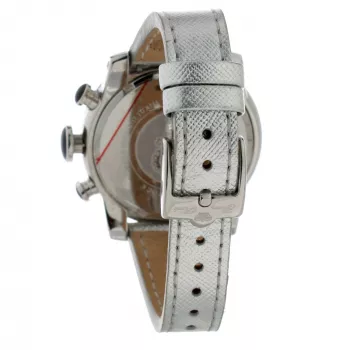 GLAM ROCK Moteriškas laikrodis GR32116 (44mm) – Šveicariškas kvarcas, nerūdijantis plienas, juodas silikoninis dirželis