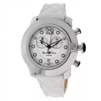 GLAM ROCK Moteriškas laikrodis GR32153P 44mm Šveicariškas kvarcinis Nerūdijantis plienas Keraminis apvadas Silikoninis dirželis Juodas