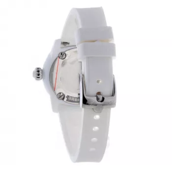 GLAM ROCK Moteriškas Laikrodis GR64005 (40mm) – Swiss Quartz, Baltas Keraminis Apvadas, Silikoninis Dirželis