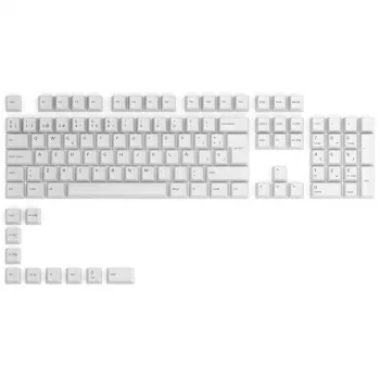 Glorious GPBT Keycaps - 115 PBT klavišai, ISO, ES išdėstymas, Arctic White