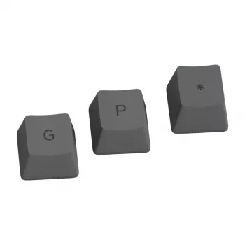 Glorious GPBT Keycaps - 115 PBT klavišai, ISO, ES išdėstymas, Black Ash