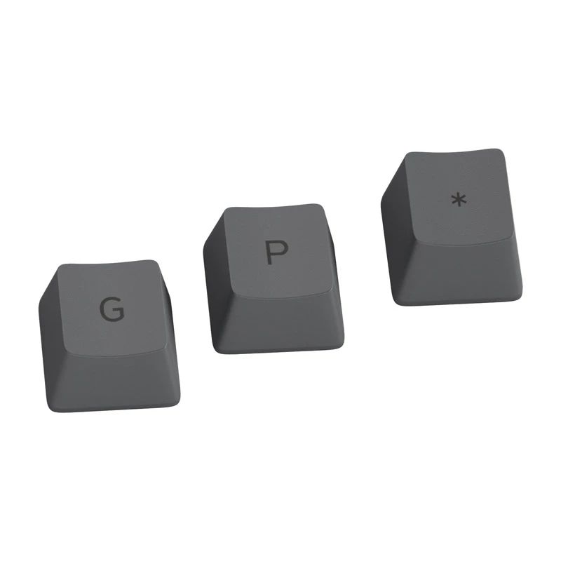 Glorious GPBT Keycaps - 115 PBT klavišai, ISO, ES išdėstymas, Black Ash