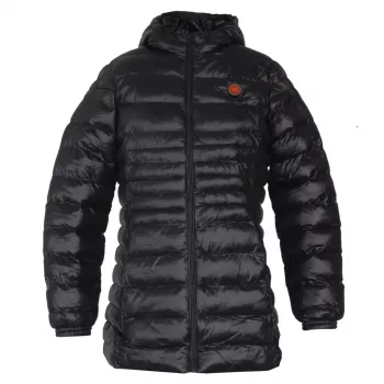 Glovii GTFBL Moteriška šildoma Softshell striukė su anglies pluošto šildymu, 3 režimai, įkraunama baterija, juoda