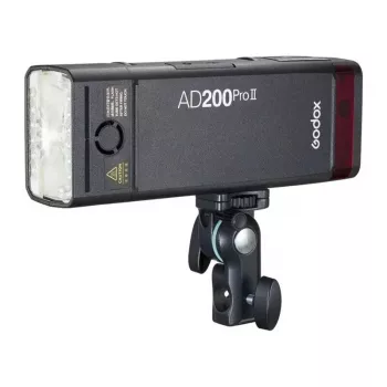 Godox AD200Pro II kišeninė blykstė su plikuoju vamzdeliu ir Fresnel galvute, 200Ws, TTL/HSS, 2.4GHz X sistema