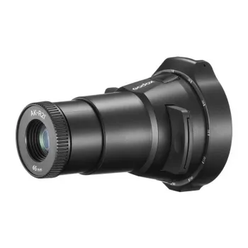 GODOX AK-R21 projekcinis priedas apvaliagalvėms blykstėms su 65mm objektyvu, 8 gobo, spalvų filtrais, magnetiniu tvirtinimu