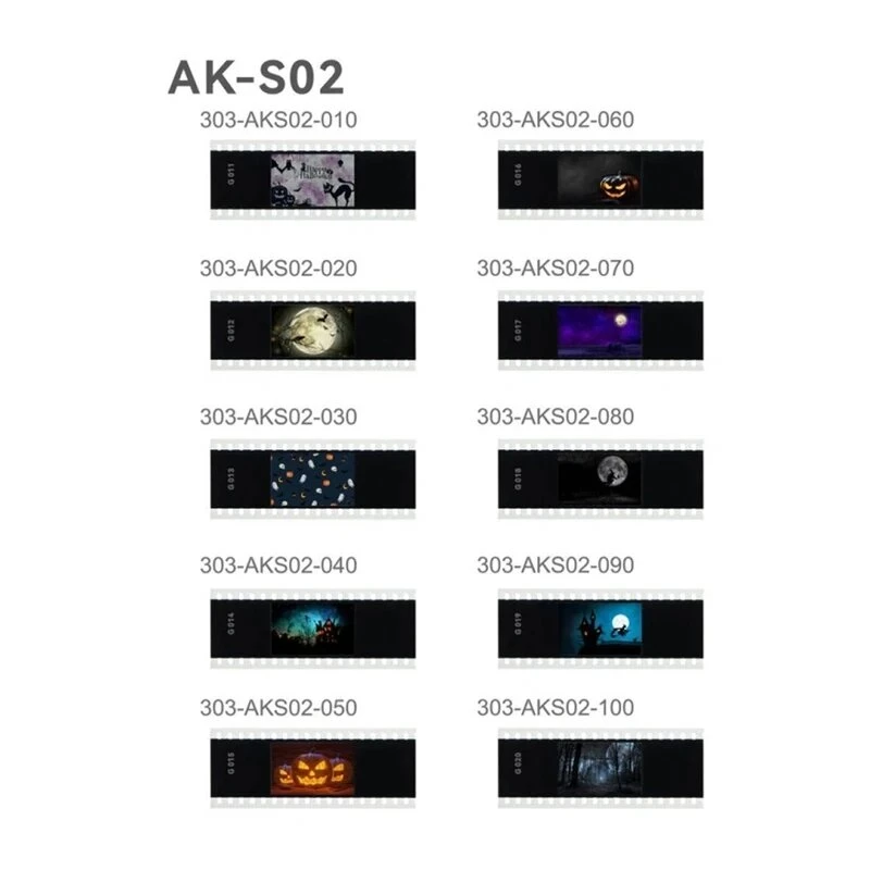 Godox AK-S02 2 dalių skaidrių rinkinys AK-R1 rinkiniui – lango žaliuzių ir taškų rašto kūrybinio efekto skaidrės