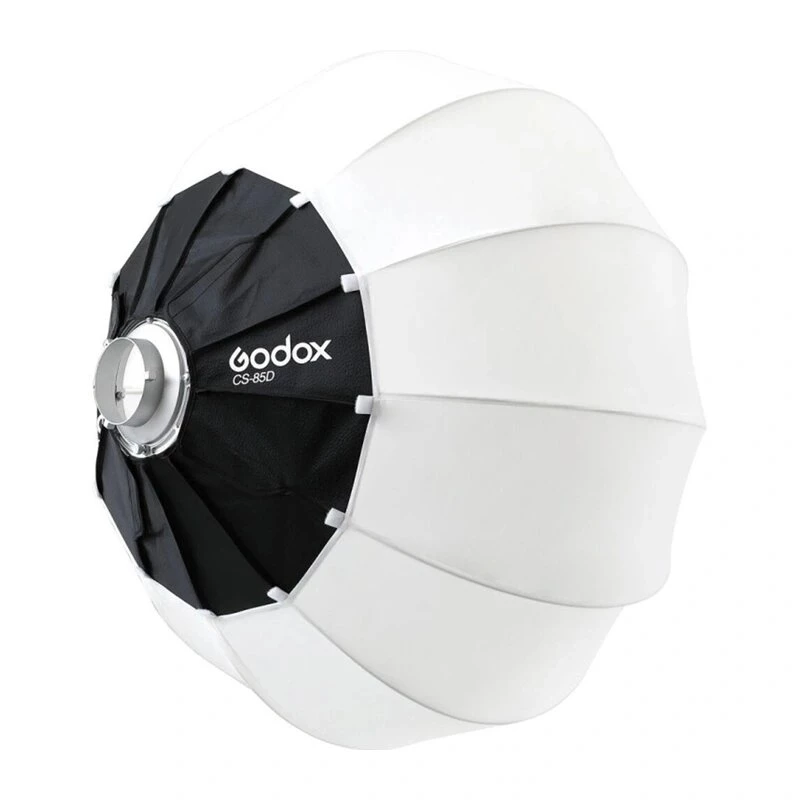 Godox CS-85D 85 cm lanterninė softbox su Bowens tvirtinimu, sulankstomas sferinis difuzorius studijiniams blykstėms ir LED šviesoms