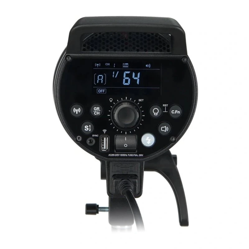 Godox DP400IIIV 400Ws studijos blykstė su 30W LED modeliavimo lempute, 2.4G belaidė X sistema, Bowens tvirtinimu, 5600K