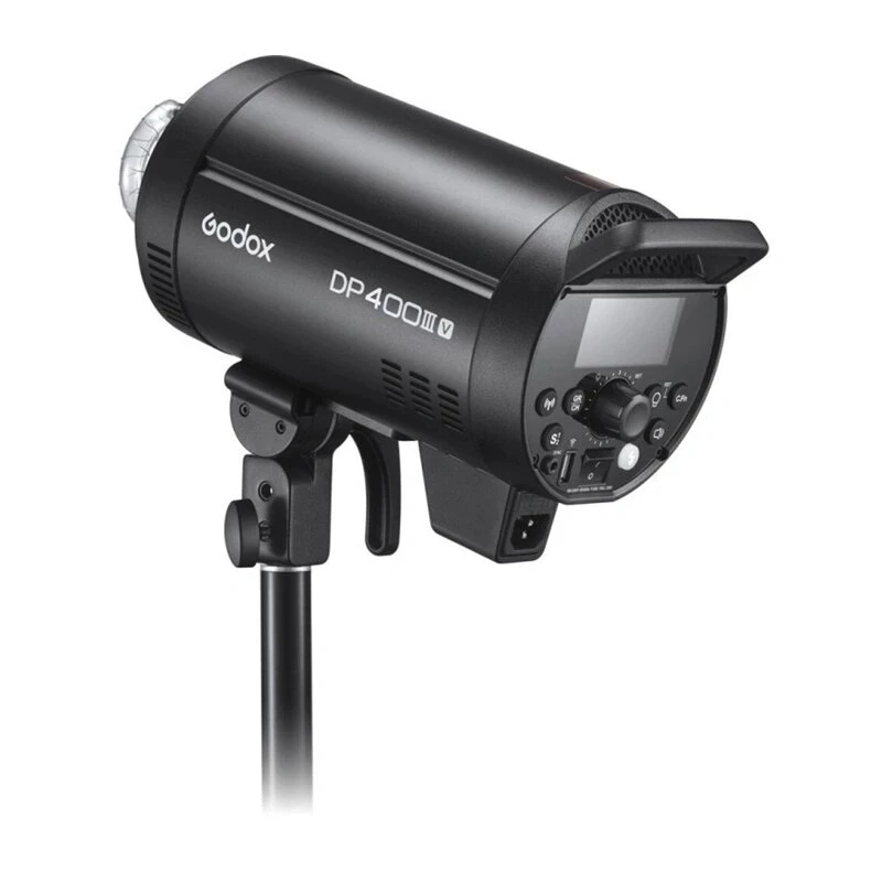 Godox DP400IIIV 400Ws studijos blykstė su 30W LED modeliavimo lempute, 2.4G belaidė X sistema, Bowens tvirtinimu, 5600K