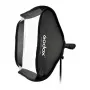 Godox SFUV5050 Sulankstomas kvadratinis softbox 50x50cm su S-Type tvirtinimu, sidabriniu vidumi, nuimamais difuzoriais ir nešiojimo krepšiu
