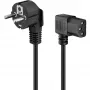 Goobay 51320 maitinimo laidas, Schuko kištukas (kampuotas) į IEC C13 lizdą, juodas, 5 m
