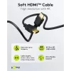 Goobay 80105 Soft High-Speed HDMI laidas su Ethernet – 5 m, juodas