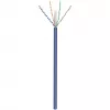 Goobay CAT 6a U/UTP tinklo laidas 50 m mėlynas – vientisas varis, AWG 23/1, LSZH (96092)