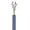 Goobay CAT 6a U/UTP tinklo laidas 50 m mėlynas – vientisas varis, AWG 23/1, LSZH (96092)