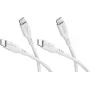 Goobay rinkinys 2x USB-C silikoninis kabelis, 1,5 m, baltas (81244)