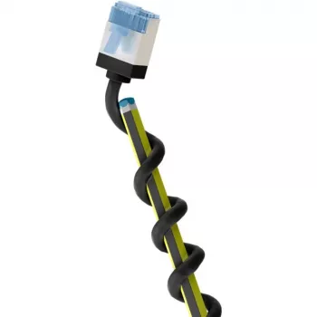 GOOBAY Ultra-flexible Cat.6a Slim Patch Cable, U/FTP (Juoda, 2m, Itin trumpi jungtys) 74319