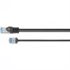 GOOBAY Ultra-flexible Cat.6a Slim Patch Cable, U/FTP (Juoda, 2m, Itin trumpi jungtys) 74319