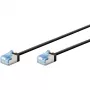 GOOBAY Ultra-flexible Cat.6a Slim Patch Cable, U/FTP (Juoda, 2m, Itin trumpi jungtys) 74319