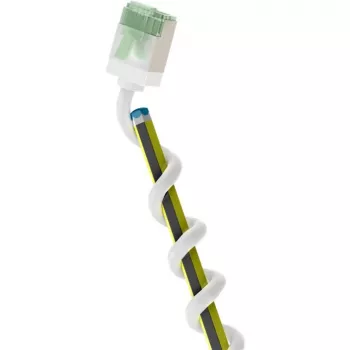 Goobay Ultraflexible CAT 8.1 Slim U/FTP komutacinis kabelis, 0,5 m, baltas, itin trumpi jungtys, 40 Gbps 74359