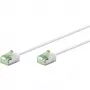 Goobay Ultraflexible CAT 8.1 Slim U/FTP komutacinis kabelis, 0,5 m, baltas, itin trumpi jungtys, 40 Gbps 74359