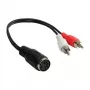 Good Connections garso adapteris 5-pin DIN lizdas į 2x RCA kištukus - 0,2 m