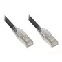 Good Connections RNS® Patch Cable su užrakto apsauga ir fiksavimu, Cat. 6A, S/FTP, PiMF, Halogen-Free (LSZH), 500MHz, Juoda, 0,5m