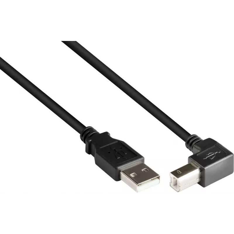 Good Connections USB 2.0 laidas A į kampuotą B 1m juodas