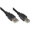 Good Connections USB 2.0 laidas Type A į Type B - juodas - 0,5m