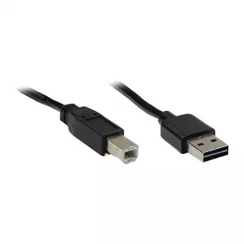 Good Connections USB 2.0 EASY kabelis A į B kampu, juodas, 2 m