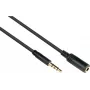 GoodConnections 3.5mm 4-pole TRRS audio extension cable, male to female, 3m, black AS-35V4B3