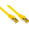 GoodConnections 40m Cat.7 S/FTP PiMF halogen-free RJ45 komutacinis kabelis su fiksatoriaus apsauga, geltonas 8070R-400Y