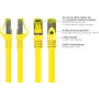 GoodConnections 40m Cat.7 S/FTP PiMF halogen-free RJ45 komutacinis kabelis su fiksatoriaus apsauga, geltonas 8070R-400Y