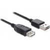 GoodConnections Alcasa 2511-EU01 USB 2.0 ilginimo laidas, USB-A kištukas į USB-A lizdą, 1,8 m, juodas
