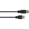 GoodConnections Alcasa 2711-S005 USB 3.1 Gen 1 ilginamasis laidas – USB-A kištukas į lizdą, 0,5 m, juodas